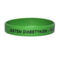 Opaska dla diabetyka cukrzyka "Jestem diabetykiem"